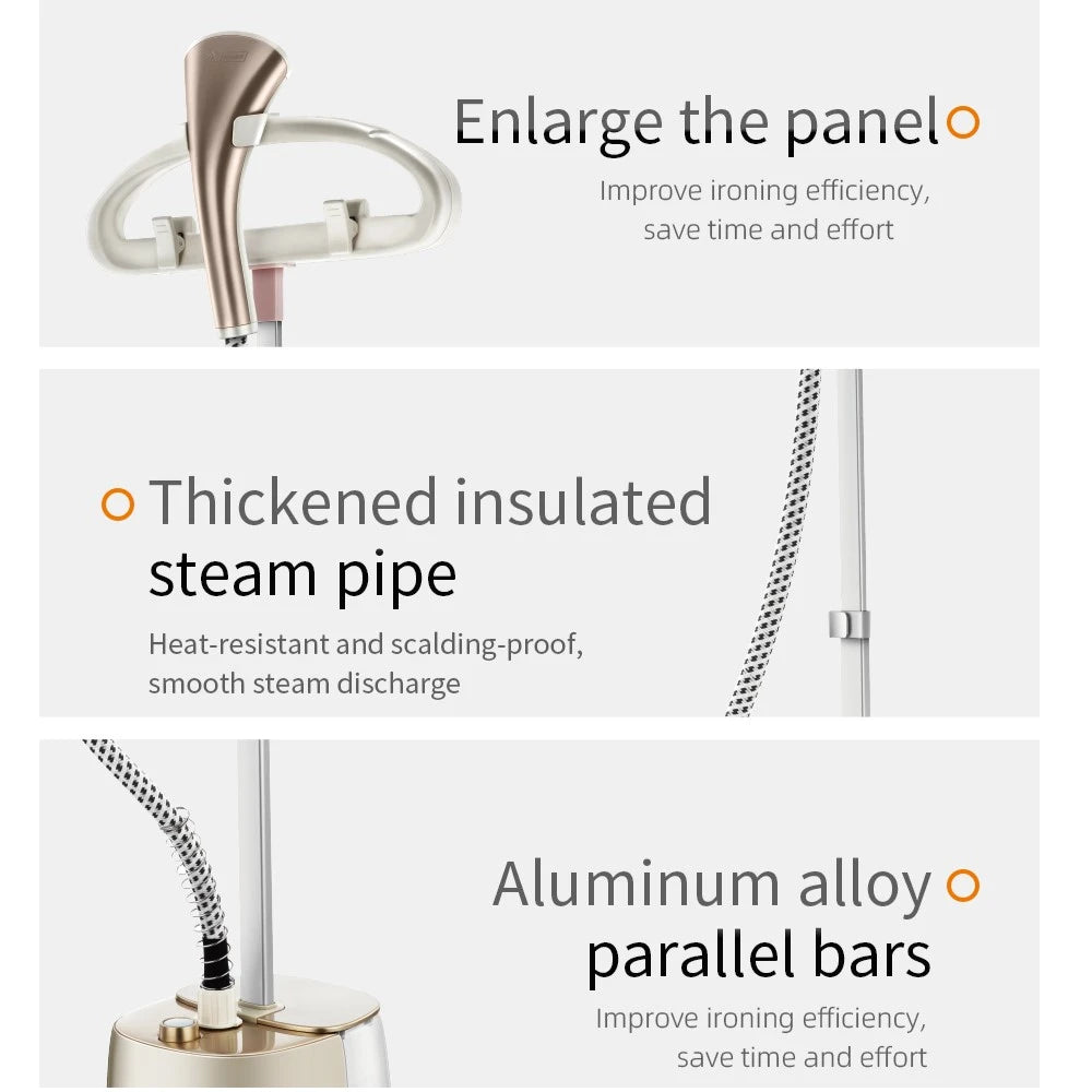 Aparat de Călcat Vertical cu Abur HALEY HY-515, 2000W – Rezervor 2.5L, Abur 50 min, Temperatura 95°C, Suport Umeraș