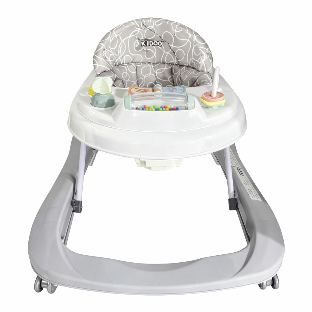 Premergător bebe KIDOO Baby Walker W1246UR2, cu jucării și muzică, 6–18 luni, Albastru