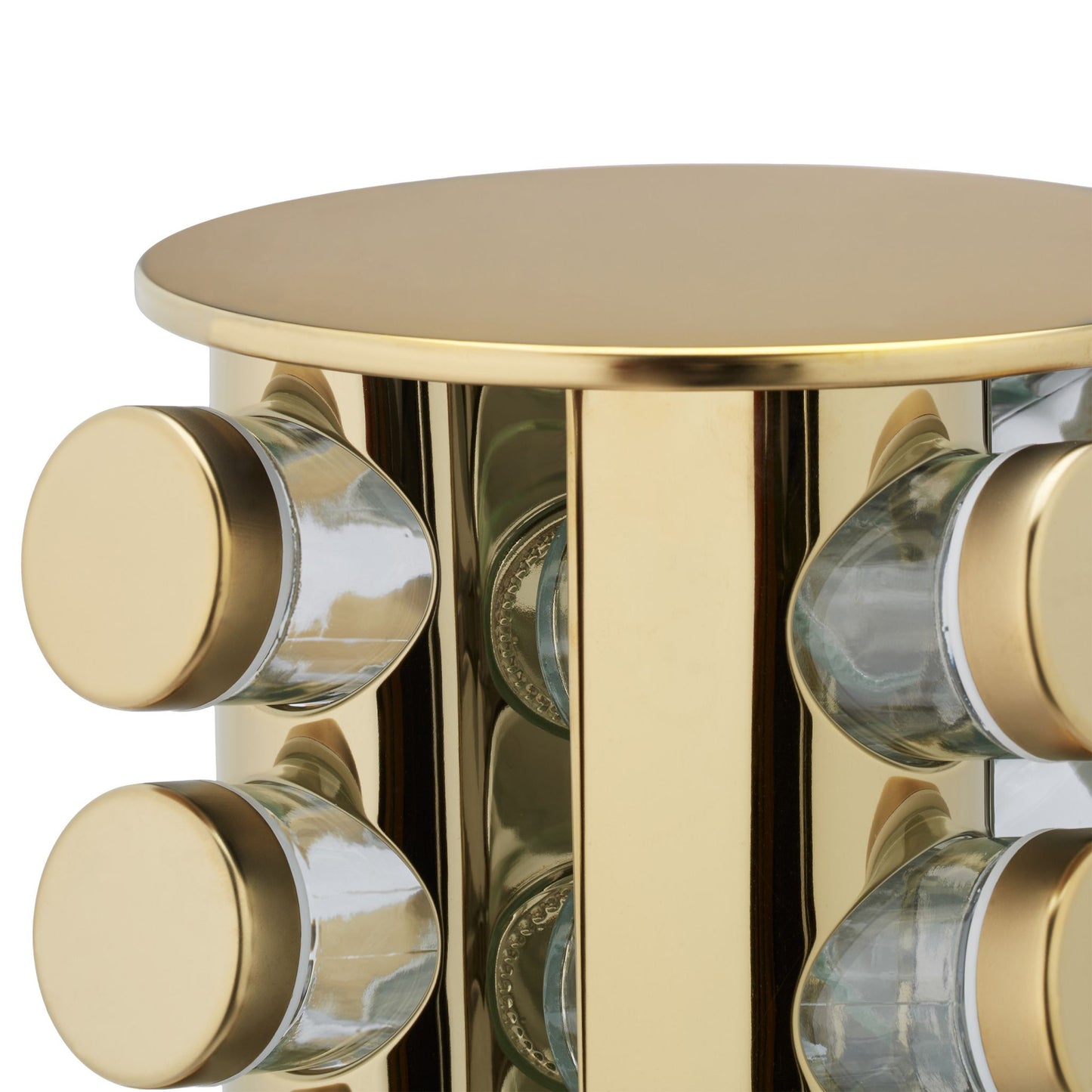 Set 20 de recipiente AT PERFORMANCE®, pentru condimente cu suport rotativ, inox, 33,5 x 23 x 23 cm.