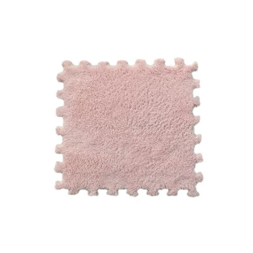 Set 10X Mocheta Pufoasa ROZ , Tip Covor Puzzle, cu Spuma 30×30 cm,