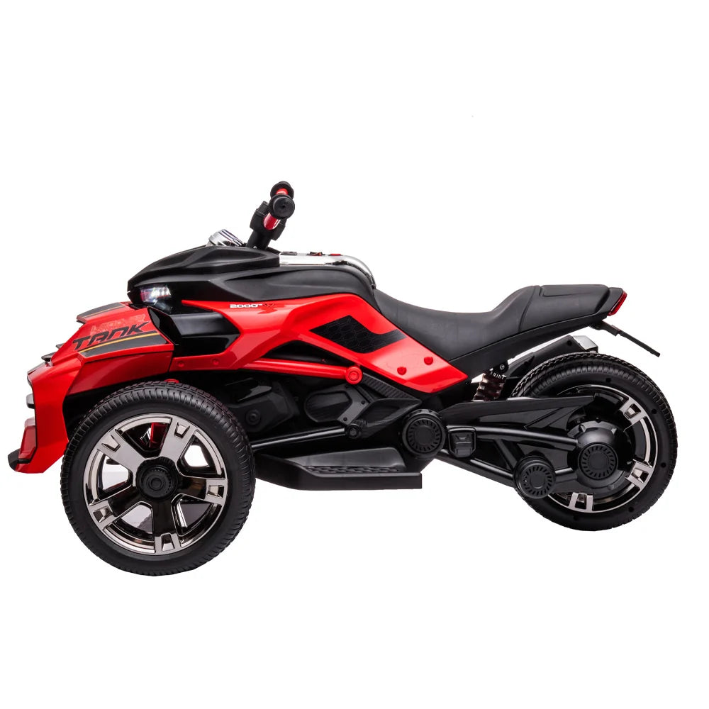 ATV Electric pentru Copii KIDOO®, 12V, Telecomandă Parentală cu Frână, 3 Trepte de Viteză, 3–7 km/h, Lumini, Sarcină Max. 30 kg