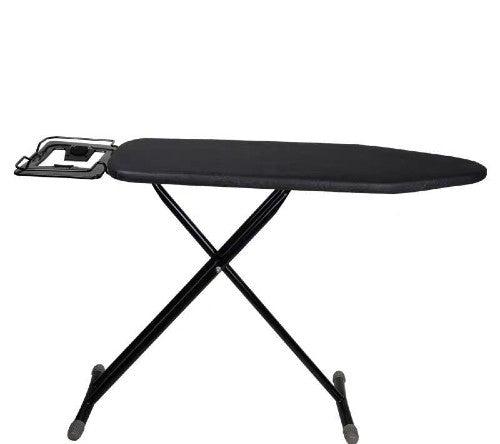 Masa De Calcat, Inaltime Reglabila, Suport Pentru Fier De Calcat, Capac Detasabil, 122X30cm, Gri