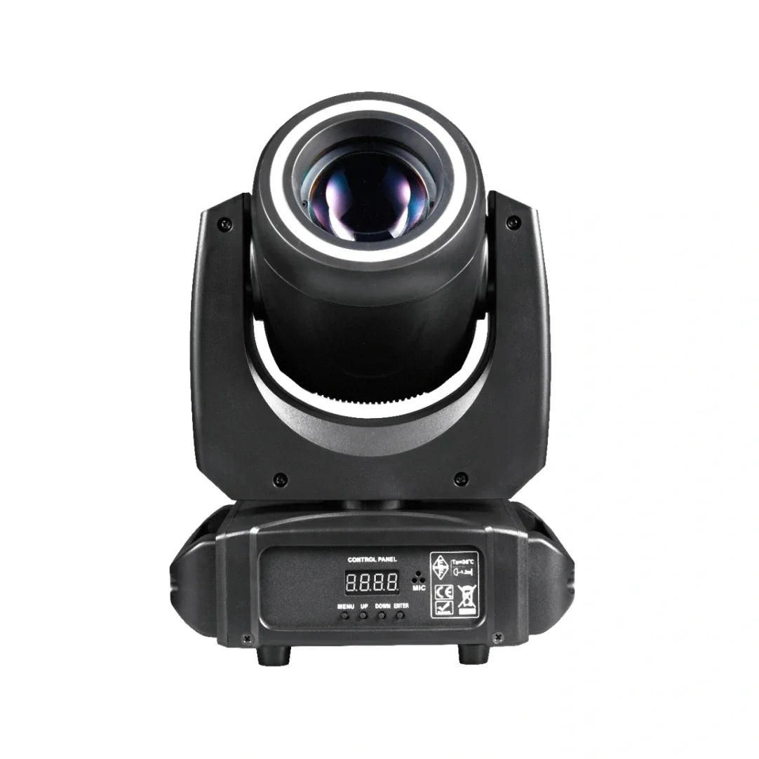 Moving Head LED Small Steeler Abyss – Lyra LED Profesională cu Prismă 18 Fațete, Gobo 8 Modele, Scanner DMX512 14CH, Efect Voice-Activated pentru Club, Disco, Scenă și Evenimente