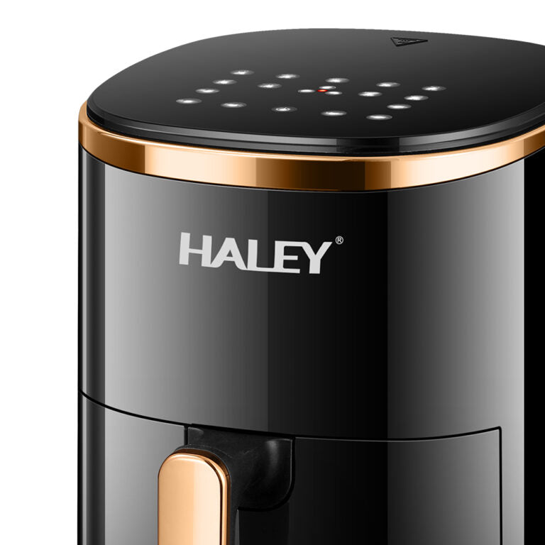 Friteuza cu Aer HALEY, 6L, 2000W, Performanta Moderna pentru Gatit Sanatos, Negru