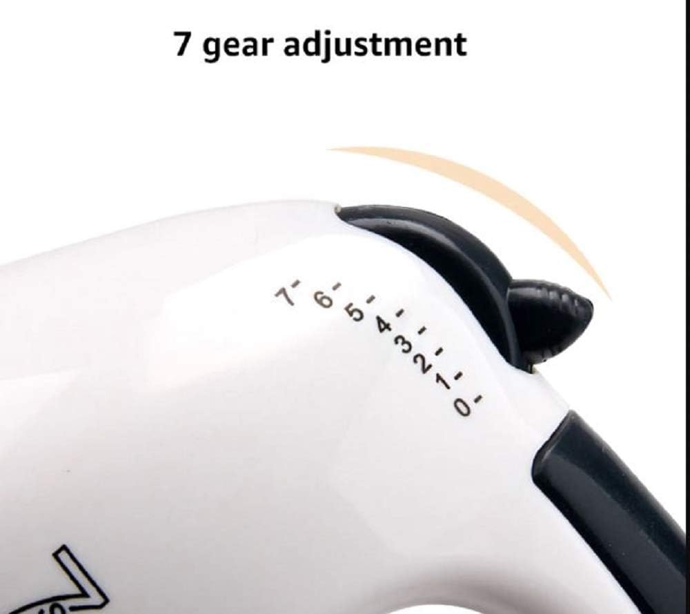 Mixer de mana AT PERFORMANCE®, 300 W, 7 viteze, Functie Turbo, Tel dublu, palete de framantare, Alb.