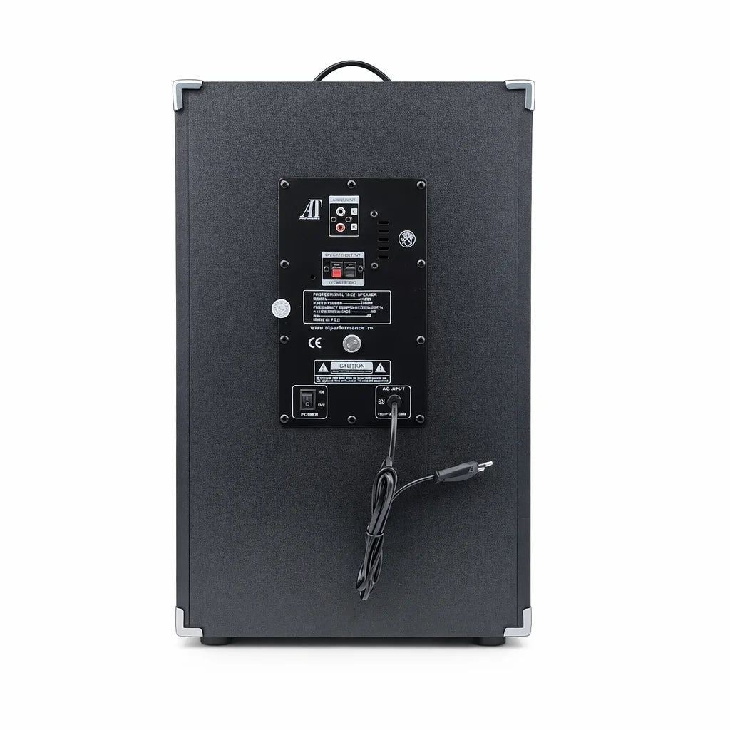 Set 2 Boxe Multimedia Active AT Performance AT-284, 1500W PMPO,12 Inch, Bluetooth, USB, AUX, Karaoke