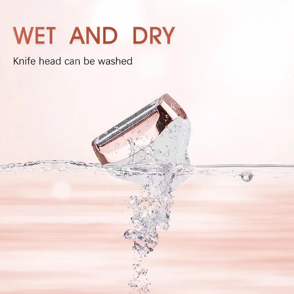 Kit Profesional de Îngrijire 4-în-1 – Lady Shaver Elegant & Trimmer Multifuncțional