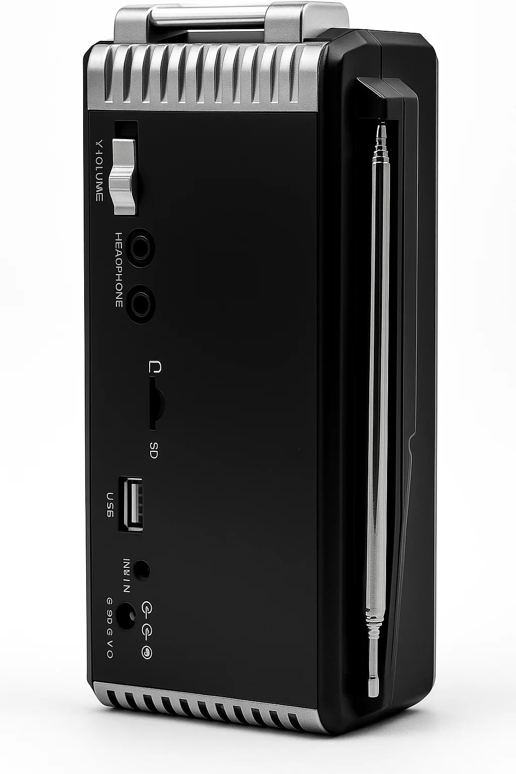 Radio Portabil AM/FM/SW cu MP3, USB, SD, Lanternă și AUX-IN