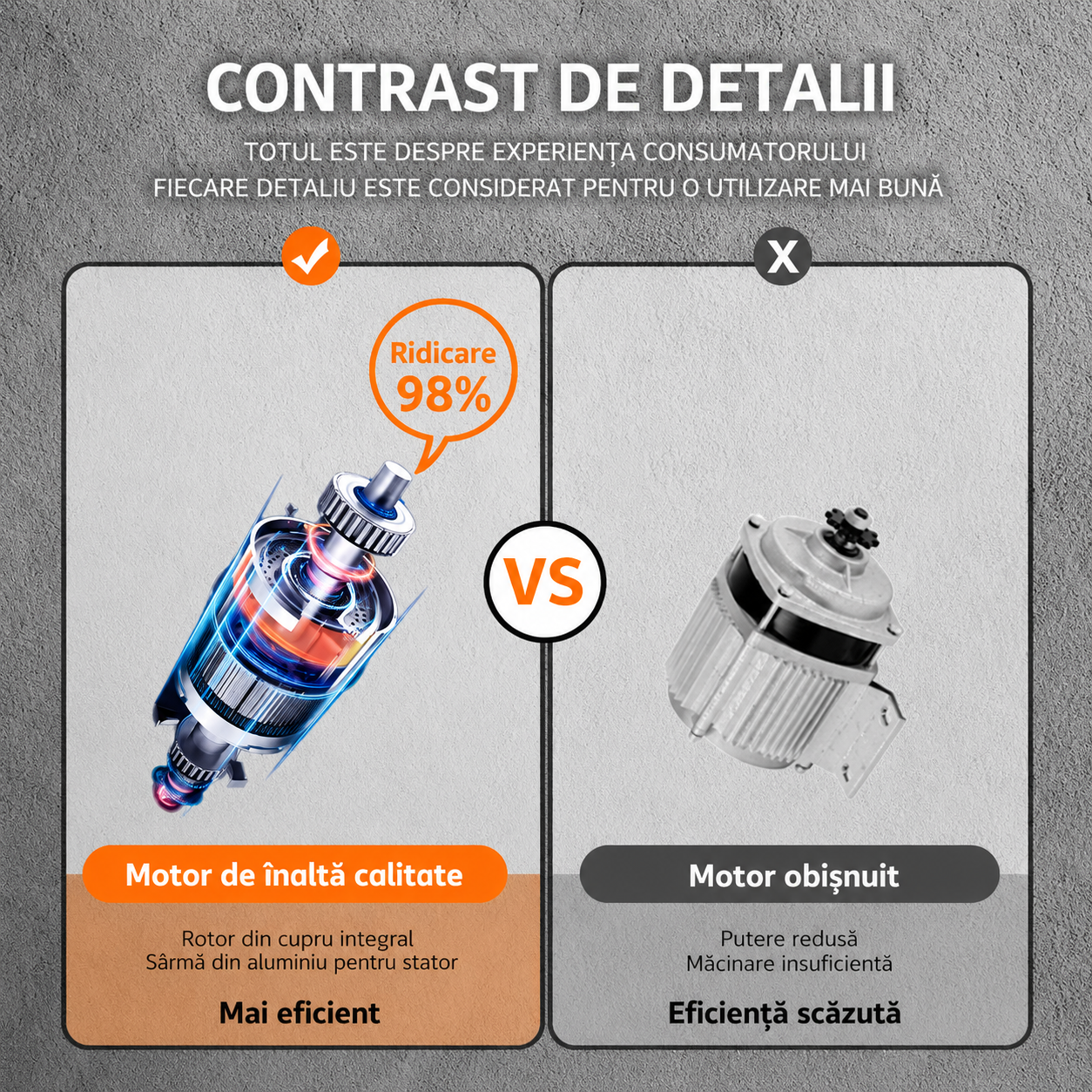 Storcător De Fructe Și Legume HALEY HY-2902, 1000W, 3 Viteze + Pulse, Tub Alimentare 65 mm, Recipient Pulpă 1.2L, Recipient Suc 0.5L, Filtru Din Oțel Inoxidabil