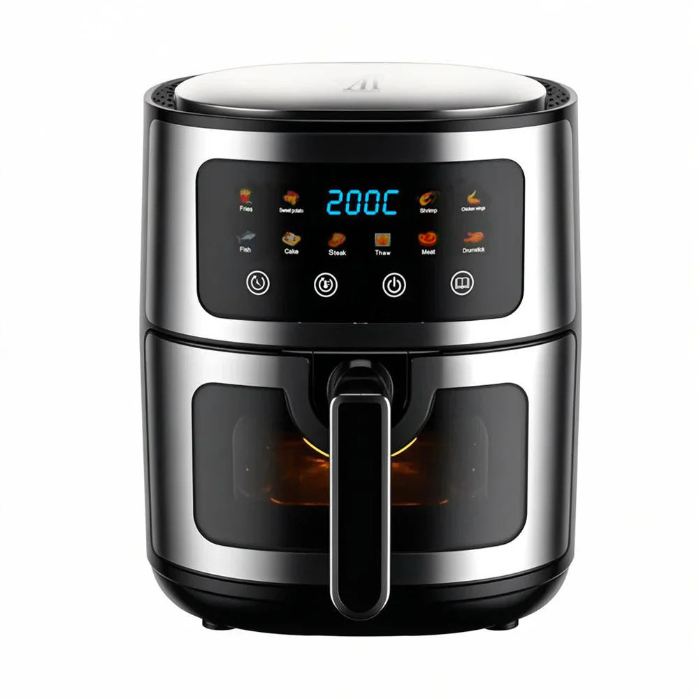 Pachet Friteuză cu Aer Cald AT PERFORMANCE® 8L + Mixer Haley 500W – Set Premium Bucătărie + BONUS 100 Hârtii de Copt