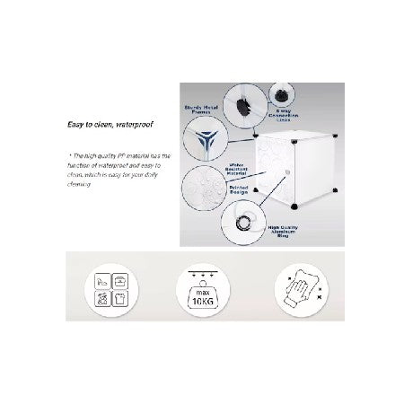 Dulap Modular pentru Copii, Roz, 15 Rafturi, Design Castel Prințese, 110x47x163 cm – Durabil și Spațios