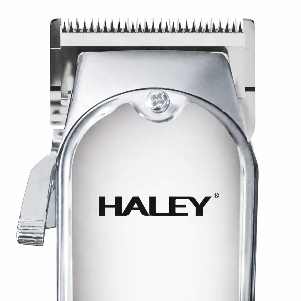 Mașină de tuns profesională HALEY HY-4507, fără fir, afișaj LCD, baterie 1800mAh, lame inox