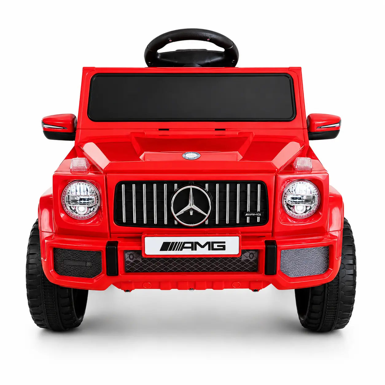 Mașină Electrică pentru Copii Tip SUV 4x4 Premium, Design Inspirat Mercedes G-Class AMG, 12V, Lumini LED, Muzică, Rosu