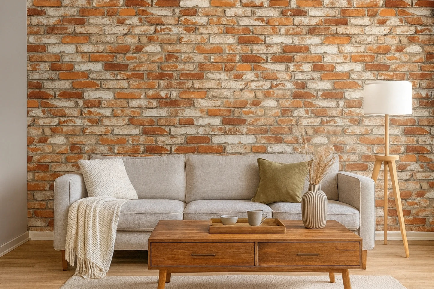 Panou Decorativ Autoadeziv AT Performance®, Model Piatra Roșie, 70x77 cm, Polistiren, Ușor de Montat, Design Mat