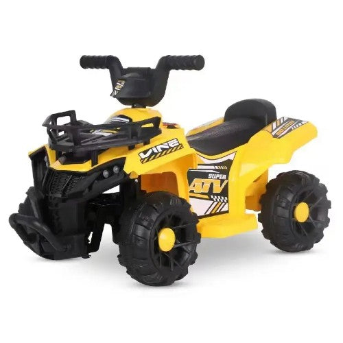 ATV PowerKid 6V – Aventură Electrică pentru Micii Șoferi (2–6 ani, 3–5 km/h) 🏎️⚡ Galben