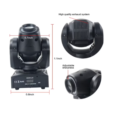 Proiector Jocuri de Lumini AT PERFORMANCE® 30W – DMX, Gobo, Culori, LED