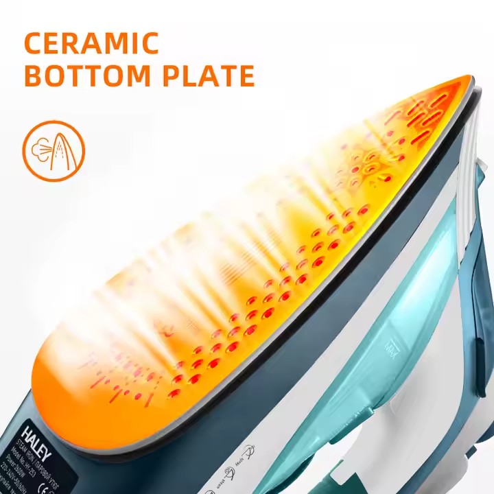 Fier de Călcat Electric cu Abur HALEY Profesional cu Temperatură Reglabilă și cu Abur