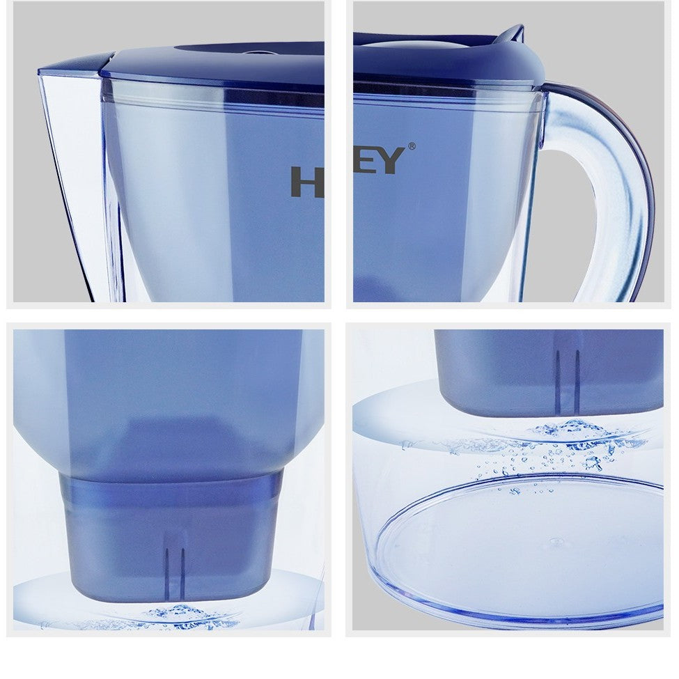 Cană Filtrantă Apă HALEY 3.5L Albastră – Filtru Multistrat, Gura Anti-Praf, Indicator Schimb Filtru, Design Compact