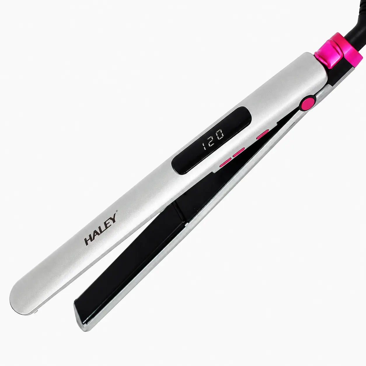 Placă De Îndreptat Părul HALEY HY-3013, 56W, Temperatură Reglabilă 100–230°C, Încălzire Rapidă PTC, Afișaj Digital