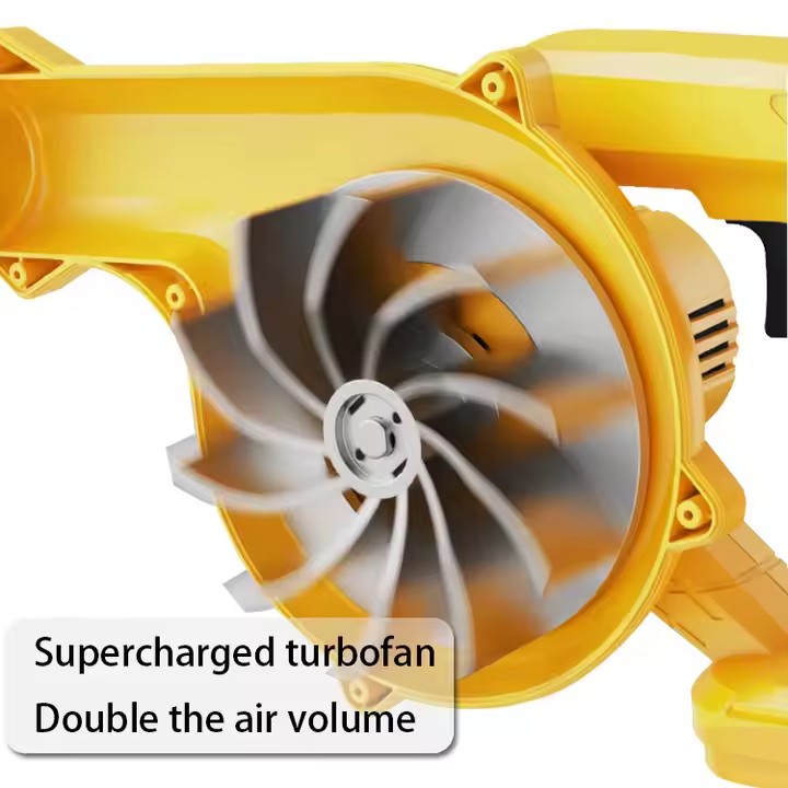 Suflantă și Aspirator fără fir 2 în 1 AT PERFORMANCE® AT-919, 48V, 880W, 18.000 RPM, cu 2 Acumulatori, pentru Frunze, Praf și Zăpadă Ușoară
