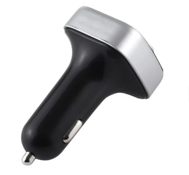 Modulator auto A20, Audio, mp3 player, dual USB, 3.1A, Bluetooth, FM, negru cu argintiu