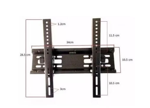 Suport TV de perete HT-001, 15"-42", maxim 40 kg