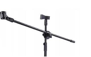 Suport microfon Massa, 200 cm, 2 manere, Negru, AT PERFORMANCE