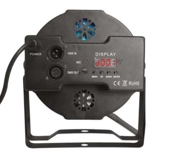 Proiector lumini Par Led 18x1W Slim, Evenimente, Nunti, Dmx in-out, Microfon, Cooler, Club, Disco, Petrecere