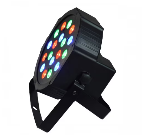 Proiector lumini Par Led 18x1W Slim, Evenimente, Nunti, Dmx in-out, Microfon, Cooler, Club, Disco, Petrecere