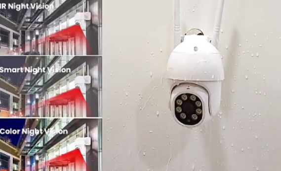 Camera de Supraveghere, Exterior, 3.0 MP, IR Night Vision, Color, HD, WiFi Smart, IP66, 2 Antene, Stocare Cloud, Suport Montare