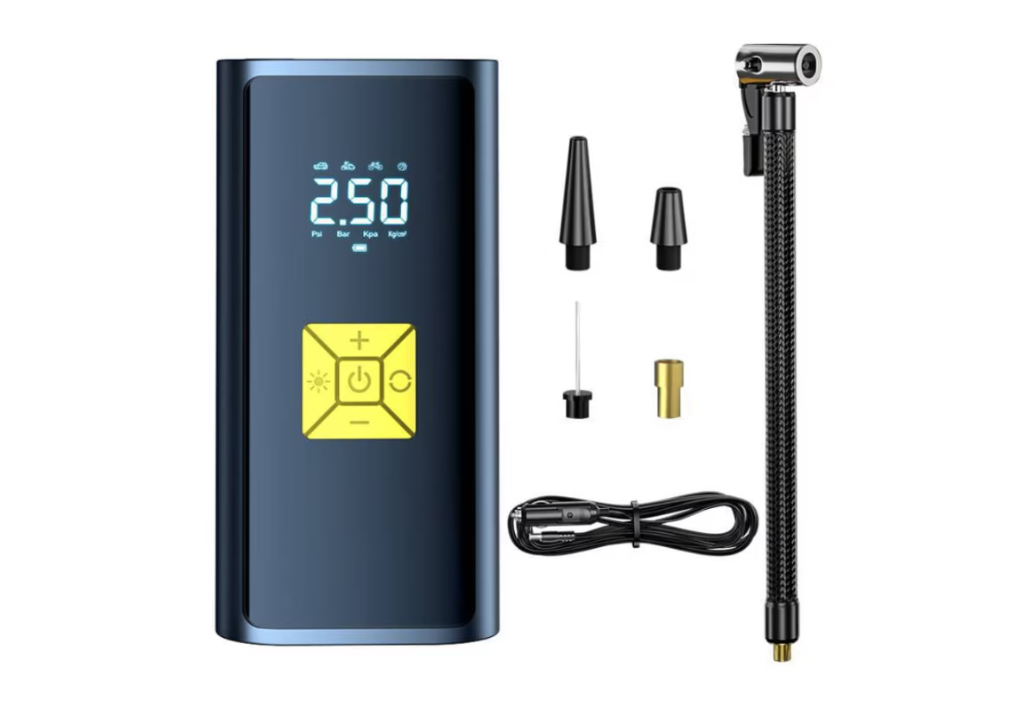 Pompa de aer inteligenta, AT PERFORMANCE®, 150PSI, portabila, pentru masina, compresor automat pentru pneuri, pentru motocicleta, negru