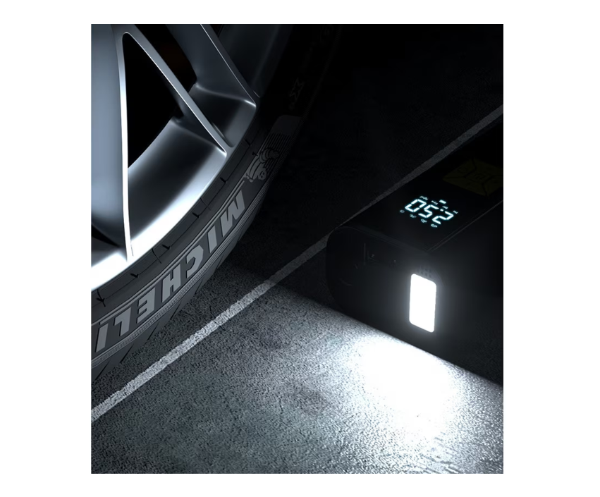 Pompa de aer inteligenta, AT PERFORMANCE®, 150PSI, portabila, pentru masina, compresor automat pentru pneuri, pentru motocicleta, negru