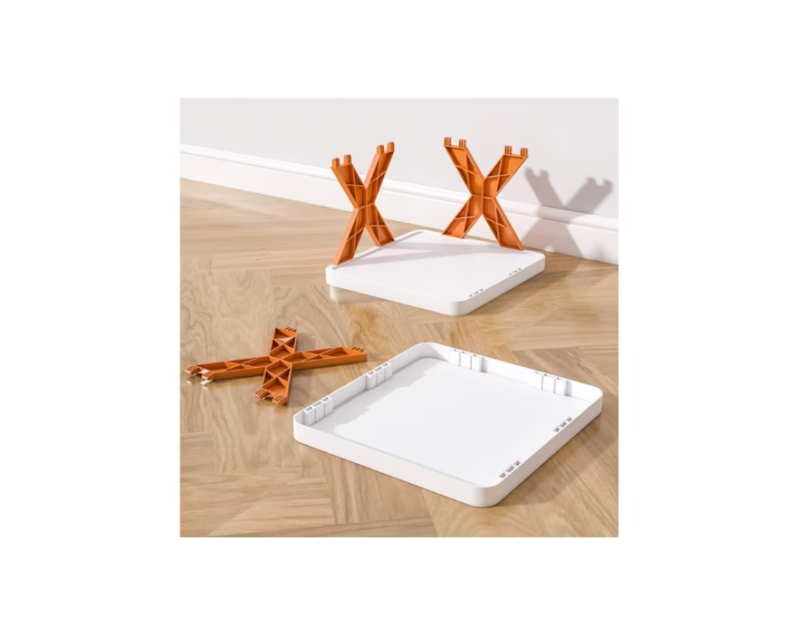 Pantofar, AT PERFORMANCE®, cu 6 rafturi, modular, alb / Portocaliu