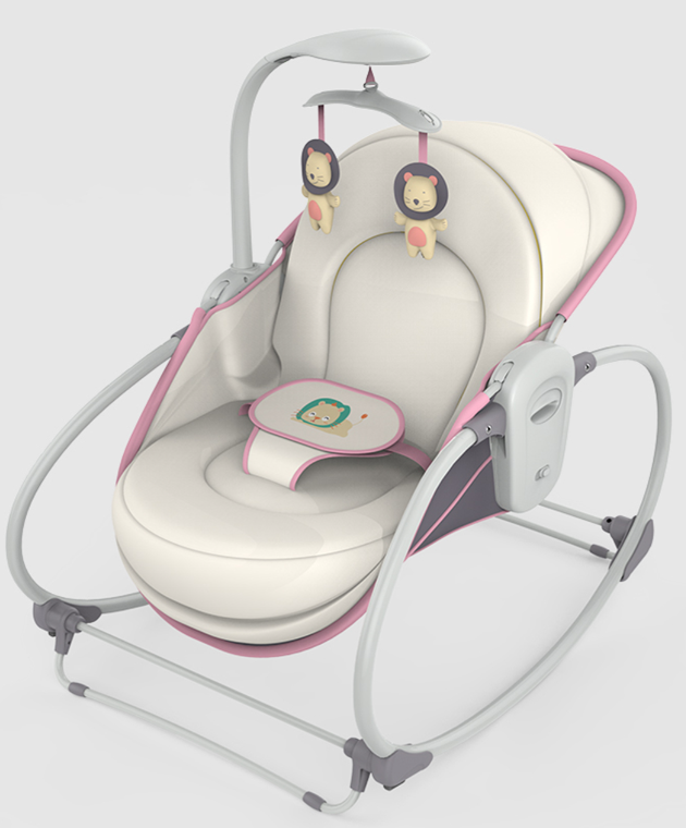 Balansoar 5 în 1 Mastela pentru bebeluși, roz