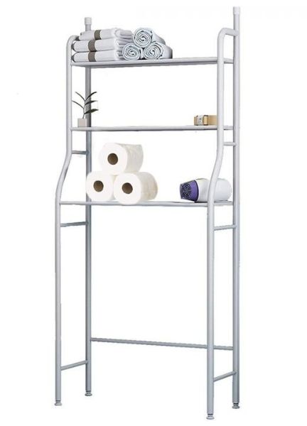 Raft depozitare peste masina de spalat, 3 polite, etajera baie