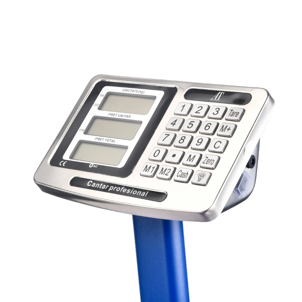 Cantar Electronic, AT PERFORMANCE®, cu Platforma, 350 kg, Brat Rabatabil Si Cu Afisaj LCD, Butoane din inox