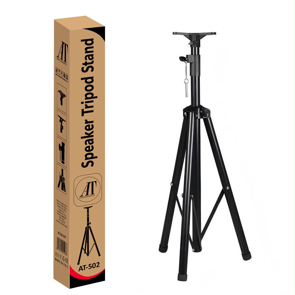 Suport de Boxa Audio AT PERFORMANCE, 150 cm Maxim, model 502, 30Kg Maxim, Metalic, Negru