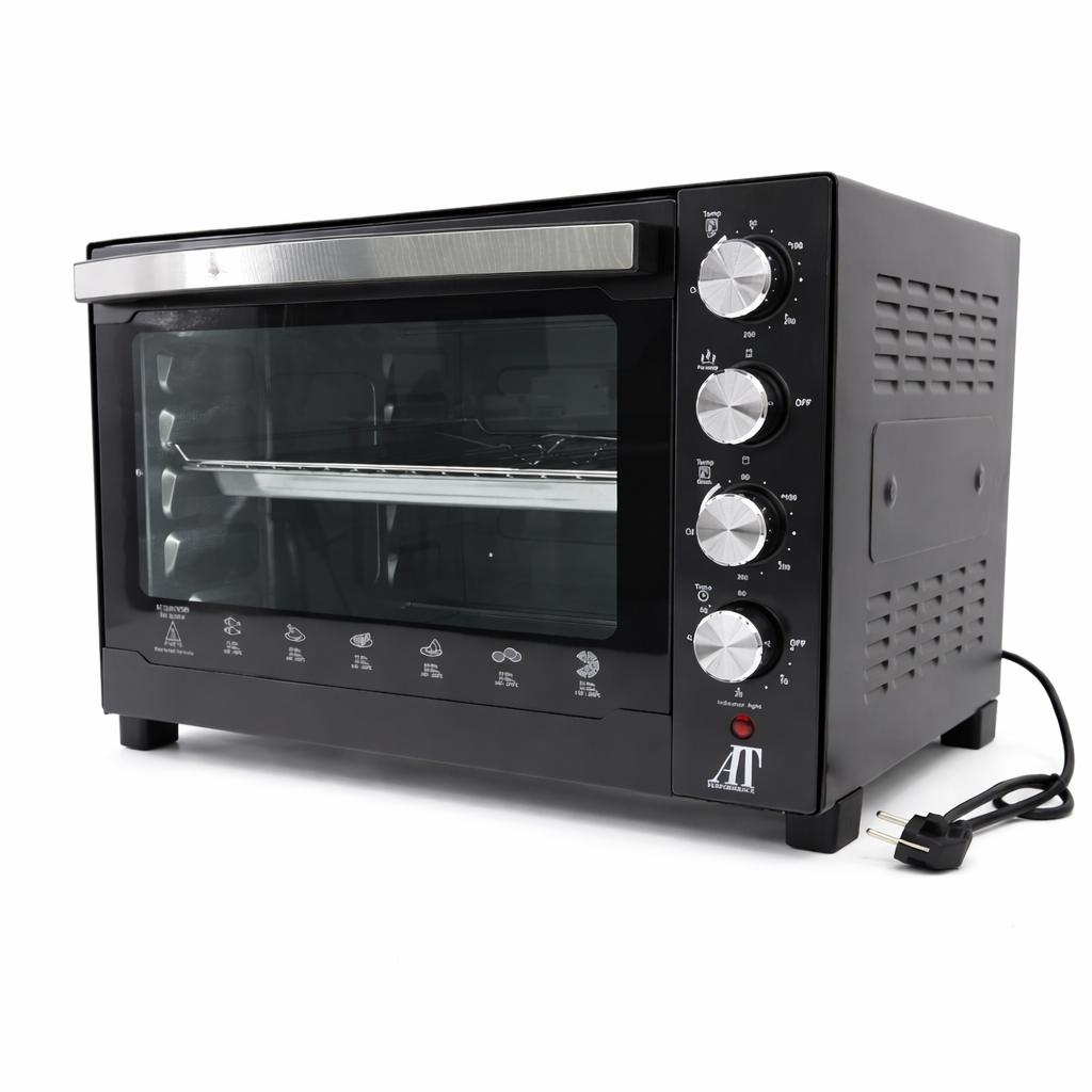 Cuptor Electric AT Performance AT-060L, 60L, 3000W, Timer 60 min, Negru