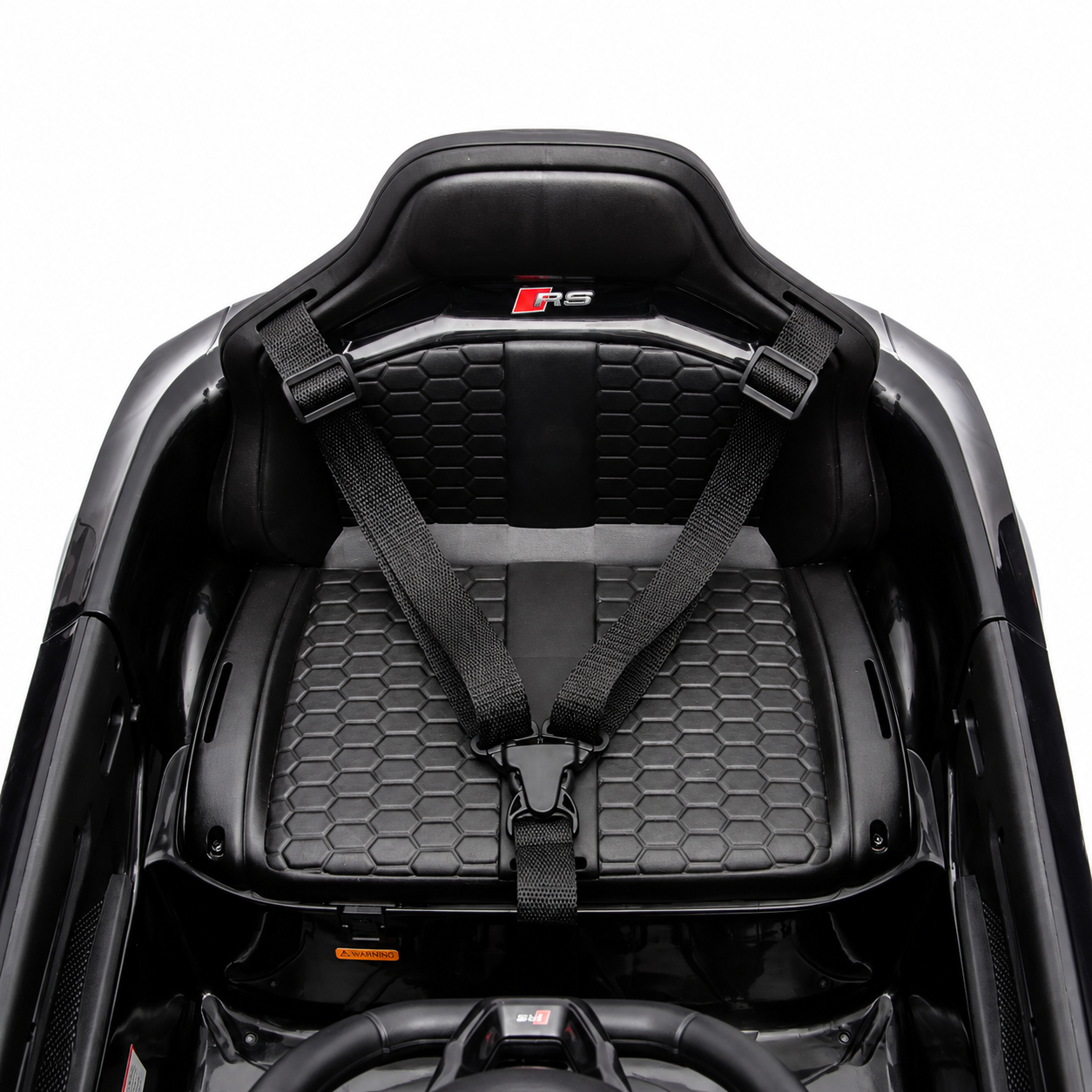 Mașinuță Electrică Pentru Copii KIDOO Audi RS 3 Sportback 2025, Licență Oficială Audi, 12V 4.5Ah, Telecomandă 2.4G, 3 Viteze, Bluetooth, USB, Lumini LED, Alb