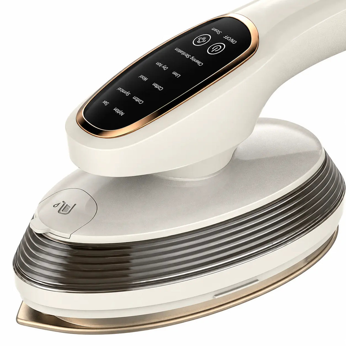 Aparat de Călcat Vertical și Orizontal cu Aburi HALEY® HY-6601, 2000W, Cap Rotativ la 90°, Panou de Control Tactil, Încălzire Rapidă în 20 Secunde, 3 Niveluri de Abur, Rezervor 120 ml, Funcție de Călcare Uscată