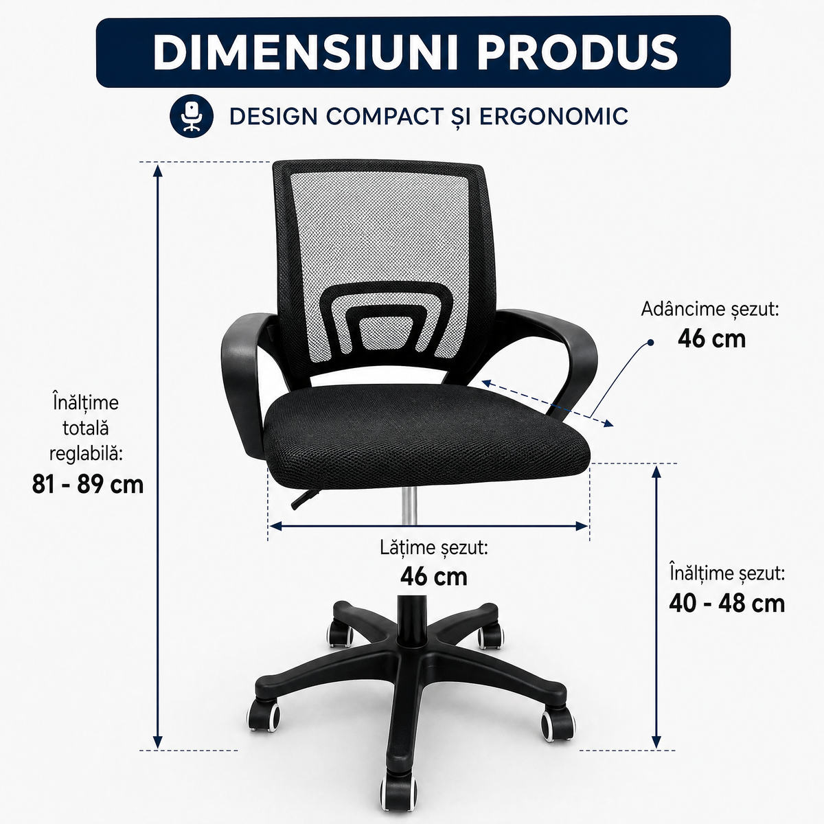 AT-2050 – schemă dimensiuni și reglaje