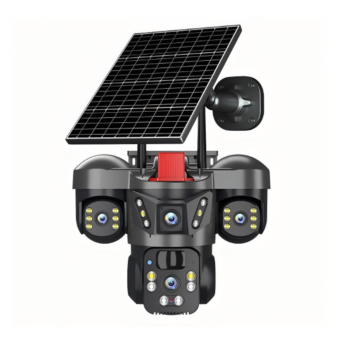 AT-2112 – cameră cu panou solar pe fundal alb