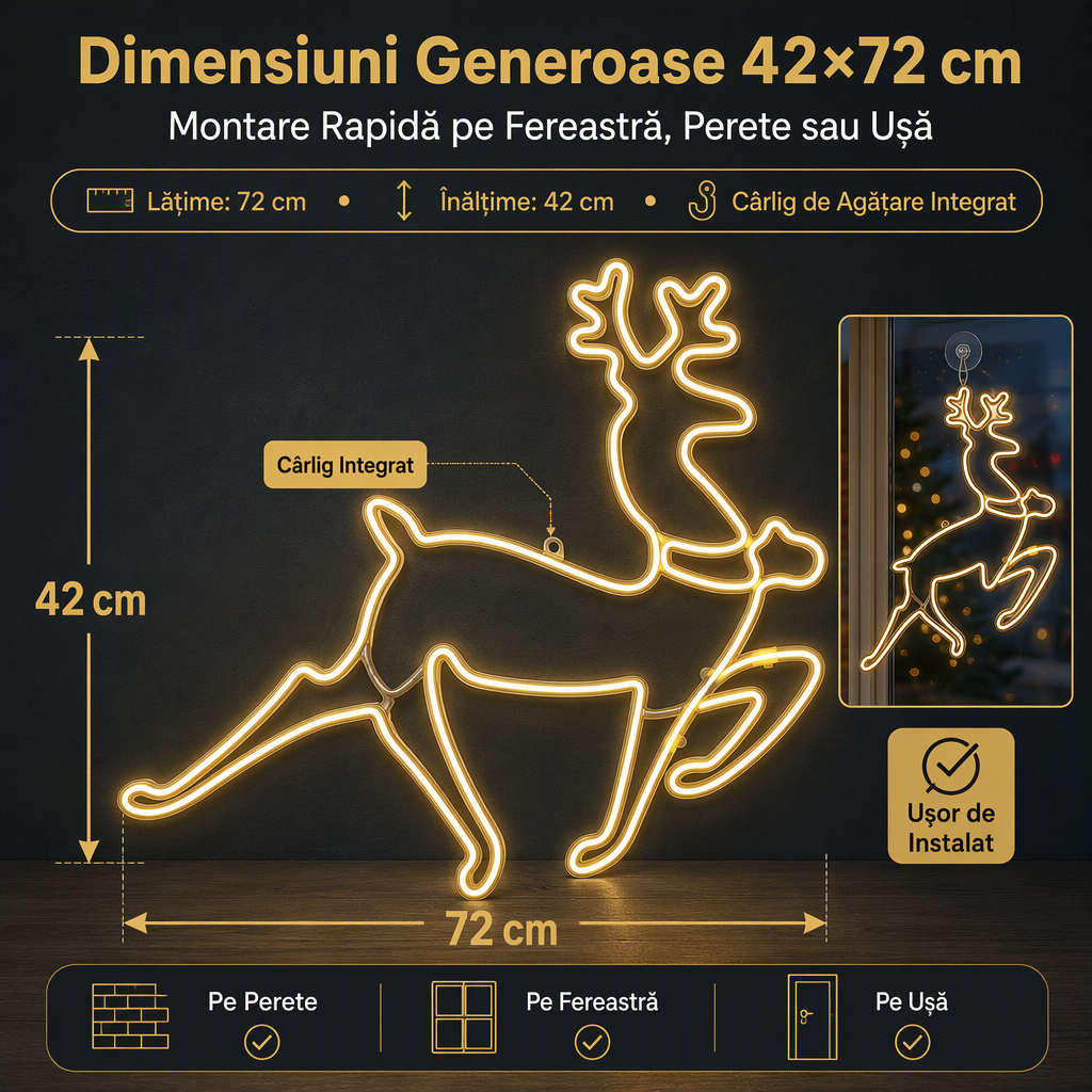 AT-2133 – schemă dimensiuni ren luminos de 72 pe 42 cm