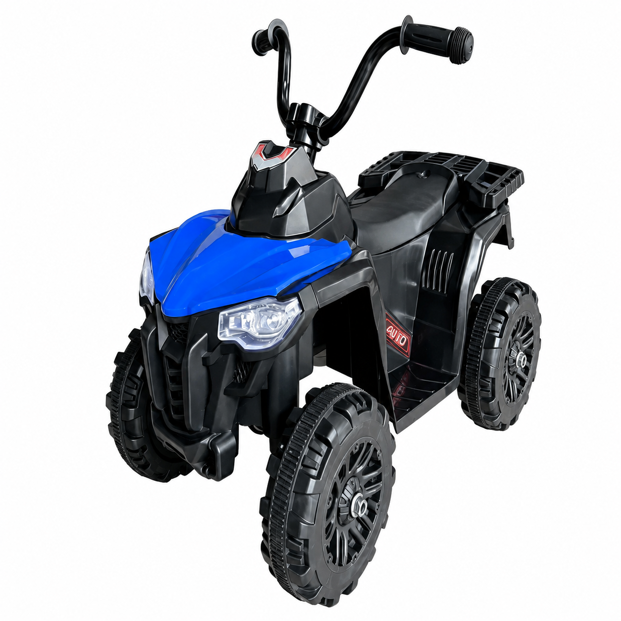 ATV Electric KIDOO pentru Copii 6V, Motor 380, Faruri LED, Pornire cu Buton, Design Off-Road, Albastru