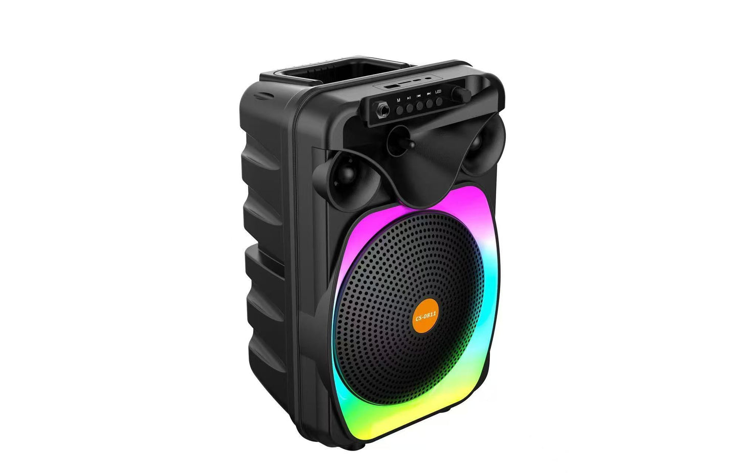 Boxă Bluetooth Portabilă Karaoke AT PERFORMANCE®, cu Microfon, Sunet Puternic și Design Modern CS-0811, Plus casca handfree