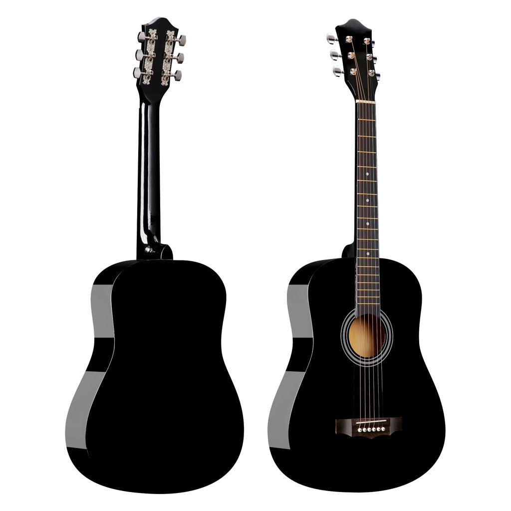 Chitara AT PERFORMANCE®, Clasica 4/4 Neagra, 38" (95cm), Lemn, 6 Corzi metalice, 20 De Taste.