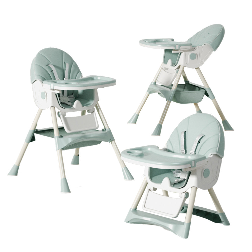 Scaun Multifuncțional 4 în 1– Design Modern și Portabil verde, Reglabil pe Înălțime și Înclinare, Ideal pentru Copii