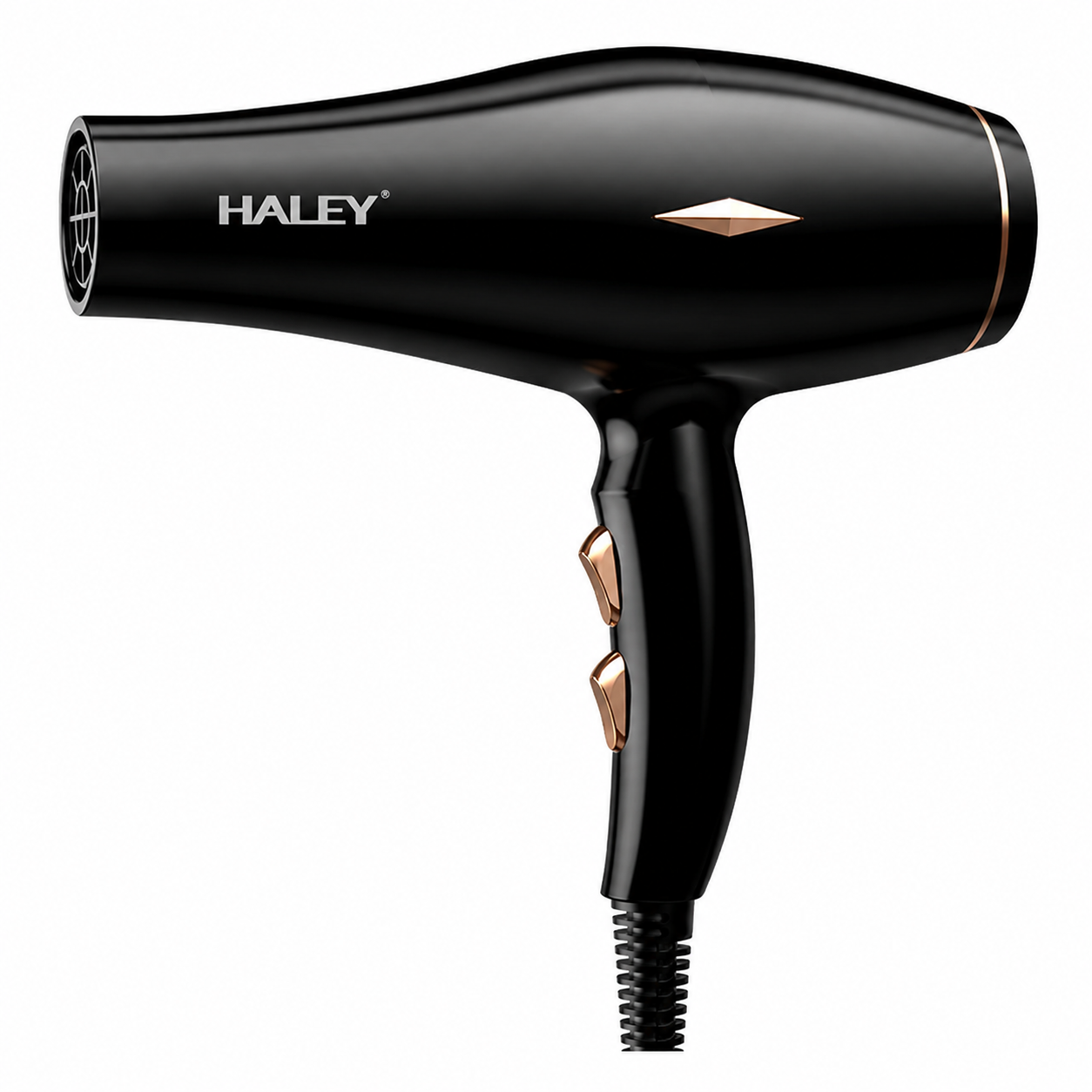 Uscător De Păr Profesional Haley HY-4031, 2200W, 3 Trepte De Temperatură, Control Inteligent Al Temperaturii, Concentrator De Aer, Filtru Detașabil, Negru