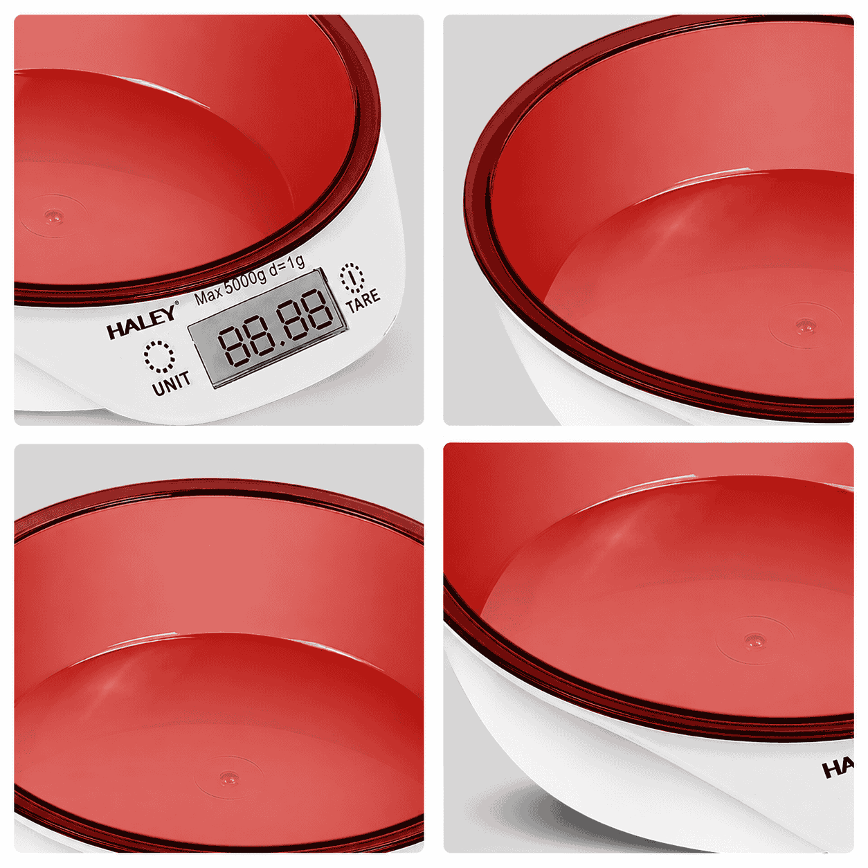 Cântar Electronic De Bucătărie Haley HY-5023, Cu Bol, Capacitate 5 Kg, Precizie 1 G, Display LCD