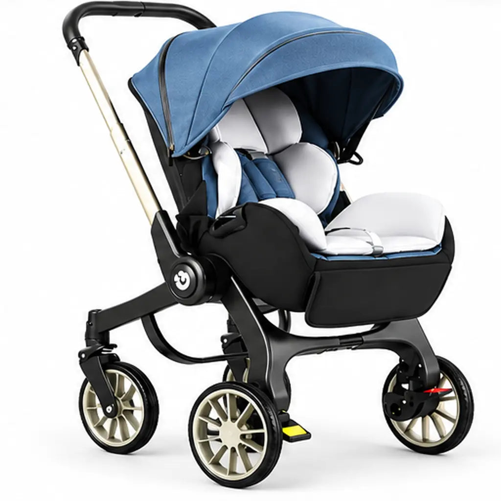 Cărucior 4 în 1 pentru Bebeluși Stroller Plus 2053 – Sistem Multifuncțional, 0-3 Ani